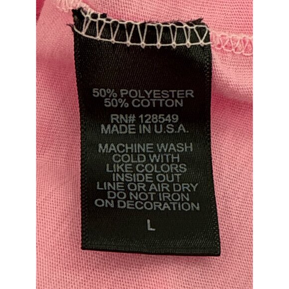 Aviator Nation Pink Long Sleeve Tee with Black Lightning Bolt - Picture 6 of 8